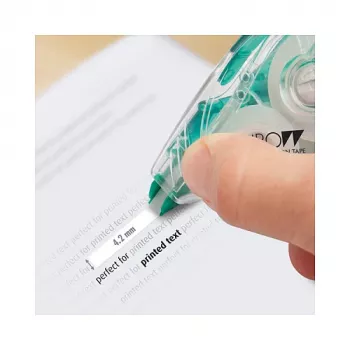 Rolă corectoare Tombow MONO YXE - verde/transparent - 16 m x 4,2 mm - blister
