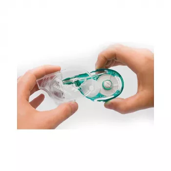 Bandă corectoare Tombow MONO YXE - verde/transparent - 16 m x 4,2 mm - blister