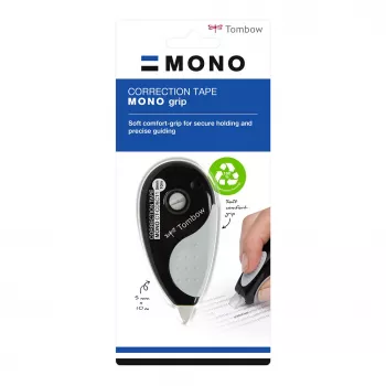 Rolă bandă corectoare Tombow Grip CT-CD5C11 5 mm x 10 m negru/alb