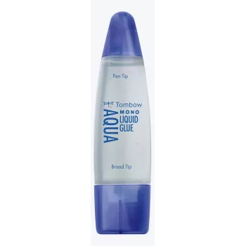 Lipici lichid Tombow MONO Aqua cu două vârfuri, transparent, pachet de 10