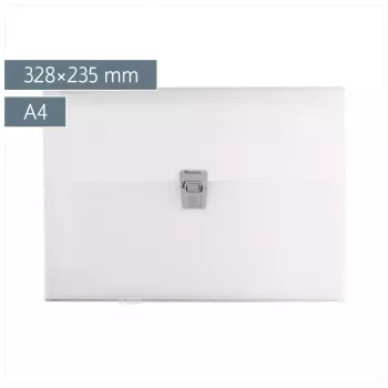 Mapă de organizare BRUNNEN FACT! cu 10 compartimente, albă