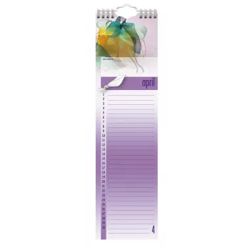 Calendar de zile de naștere BRUNNEN, valabil indiferent de an, 9,5 x 34,5 cm (0000176424)