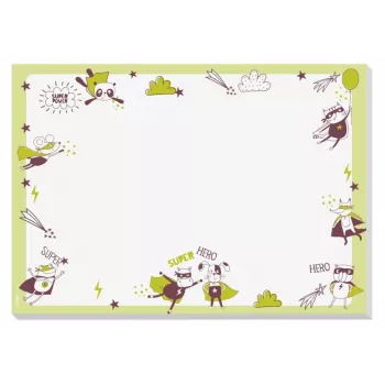 Suport de birou SIGEL Little Heroes verde deschis hârtie 30 de coli A3