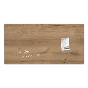 Tablie magnetică din sticlă SIGEL GL258 910 x 460 mm albă