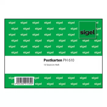 SIGEL PH610 buzunar de afișare autocolant A4 verde pachet de 10