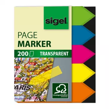 Indexuri adezive SIGEL HN613 45x60 mm albe 200 buc.