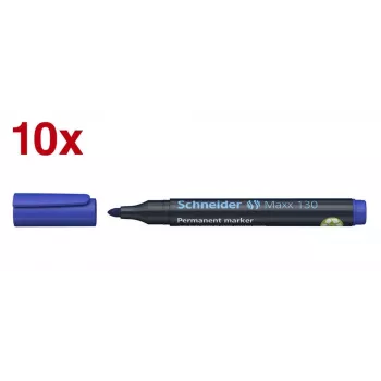 Schneider Maxx 130 marker permanent albastru 1,0 - 3,0 mm (set de 10)