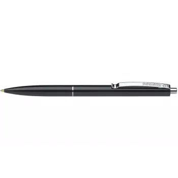Pix retractabil Schneider K15 Clip negru 0,6 mm, pachet de 50