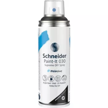Vopsea spray acrilică Schneider Paint-It 030 Supreme DIY negru 200 ml