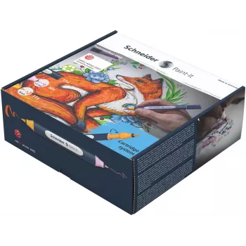 Set de 72 pixuri brush Schneider Paint-It 040, culori asortate
