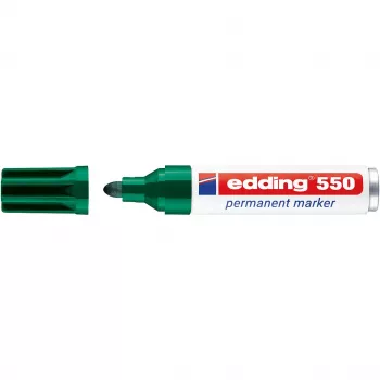 EDDING 550 marker permanent, verde, 3-4 mm vârf rotund (000927-004 / 4-550004)