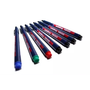 Pix fineliner EDDING 1800 Profipen, negru, 0,35 mm, cadru metalic
