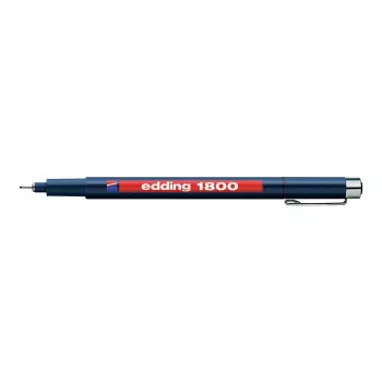 Pix fineliner EDDING 1800 negru, cerneală pigmentară, 0,3 mm