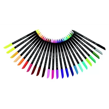 Pix cu vârf fetru EDDING 1200, culori asortate, 1 mm, set de 10