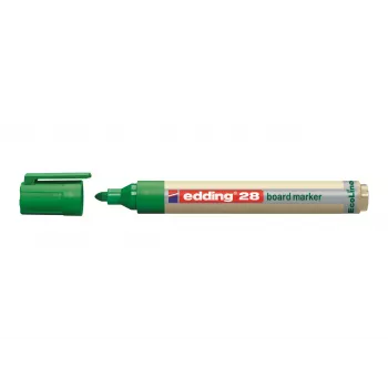 EDDING EcoLine 28 marker pentru whiteboard negru vârf rotund 1,5-3 mm reîncărcabil