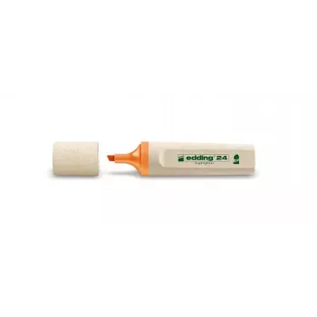edding EcoLine 24 Highlighter, Chisel Tip, Orange, 10 pcs