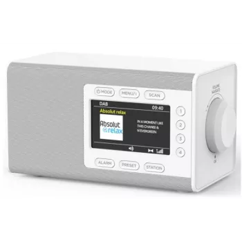 Soundmaster DAB+ Radio with Bluetooth 4.3 inch Colour Display DAB900WE White