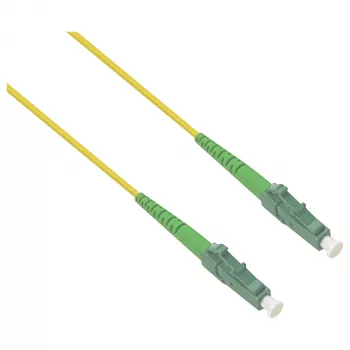 HELOS Cablu patch fibră optică OS2 Simplex LSZH 2,0mm LC/APC-LC/APC galben 15 m