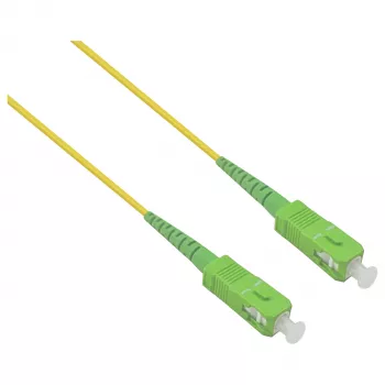 HELOS Cablu patch fibră optică OS2 Simplex LSZH 2,0mm SC/APC-SC/APC galben 20 m