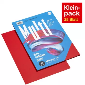 Staufen Hârtie multifuncțională A4 roșu 160g 25 file/pachet