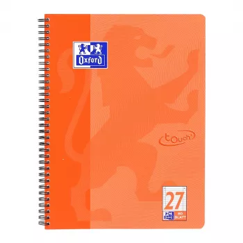 Oxford TOUCH Caiet - Coral - A4+ - 80 file - 90 g/m² - hârtie cu linii