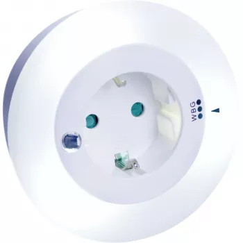 Lumină de noapte LED REV cu priză, schimbare de culoare și automatizare crepusculară
