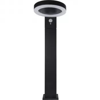 REV Lampă solară LED rotundă neagră