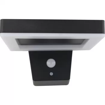 REV Lampă solară LED de perete pătrată neagră