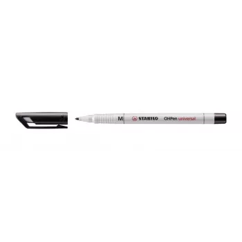 Marker pentru retroproiector STABILO OHPen Universal M 853 nepermanent, negru, 1,0 mm vârf mediu rotund