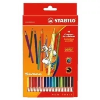 Creioane colorate STABILO Color - 18 bucăți