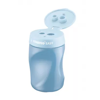 Ascuțitoare manuală STABILO Easy - albastru - pentru dreptaci