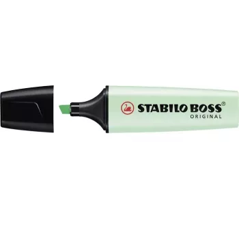 Textmarker STABILO BOSS ORIGINAL - verde mentă - vârf daltă - 2 mm / 5 mm - cerneală pe bază de apă - 1 bucată