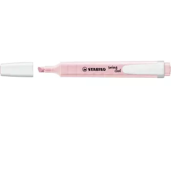 Textmarker STABILO Swing Cool Pastel, roz pastel, 1 buc., vârf tip daltă, grosime linie 1-4 mm