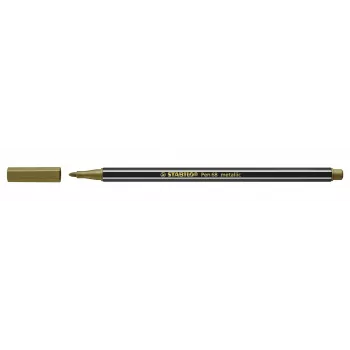 Cariocă cu vârf fibră STABILO Pen 68 Metallic, auriu, 1 buc.