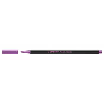 Cariocă cu vârf fibră STABILO Pen 68 Metallic, roz metalic, 1 buc.