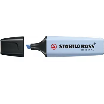 Marcator STABILO Boss Original Pastel - Cloudy Blue - 1 bucată - vârf daltă - 2 mm / 5 mm