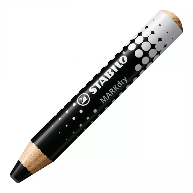 Marker uscat STABILO MARKdry pentru table albe, negru, set de 5