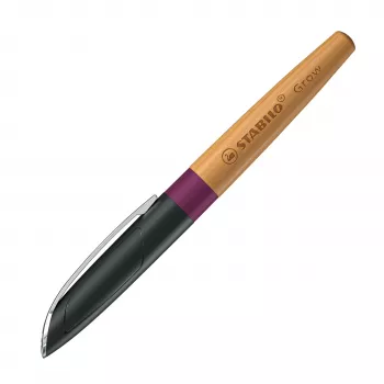 Stilou STABILO Grow, Plum Red / Cherry, peniță medie, neutru climatic