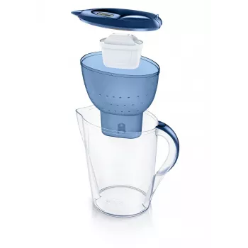 Caraffă filtrantă de apă manuală Brita Marella, 2,4 L, albastru