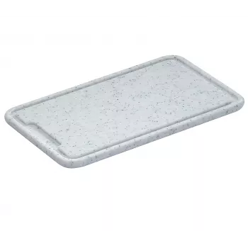 Platou de tăiat Zassenhaus din plastic, gri deschis, 36x23x1,5 cm