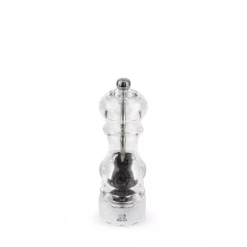 Râșniță de piper Peugeot Nancy din acril, transparent, 18 cm