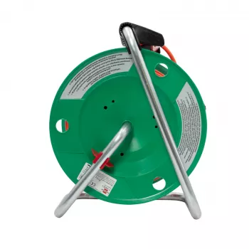 Tambur cu cablu prelungitor AKYGA AK-CR-04 50m 4 prize Schuko IP44 negru