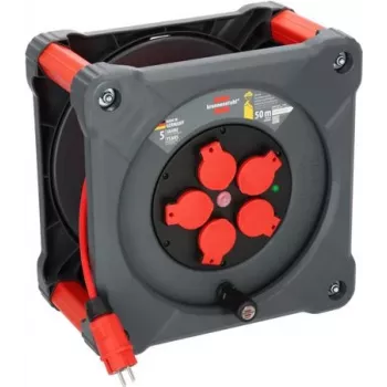 Brennenstuhl 9201500210 tambur de cablu 25 m H05VV-F 3G1.5 4x Schuko IP44 1000/3500W