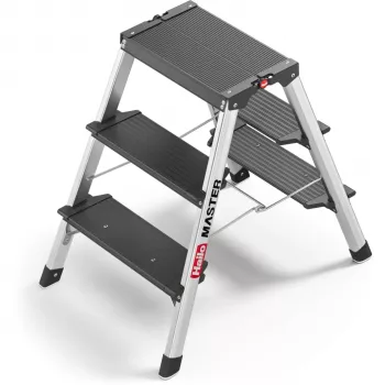 Scară pliantă cu două fețe Hailo Master D70 2-3 trepte