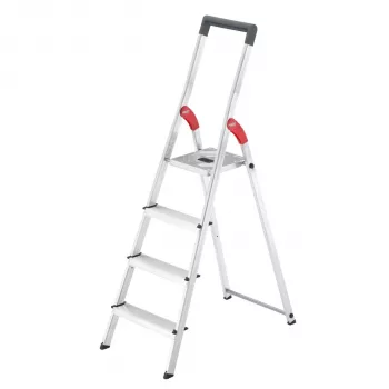 Hailo L51 scară de siguranță din aluminiu cu 4 trepte