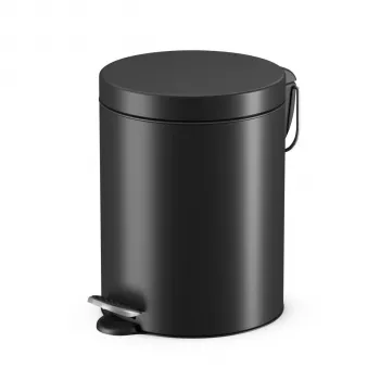 Coș de gunoi cu pedală Hailo Selekta S 5 L, negru mat