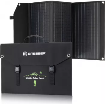 BRESSER Panou solar mobil 90W cu ieșire USB și DC