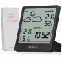 Stație meteo KIENZLE Weather Station Slim (15002) cu senzor exterior wireless, afișaj LCD, prognoză meteo, fază a lunii, deșteptător