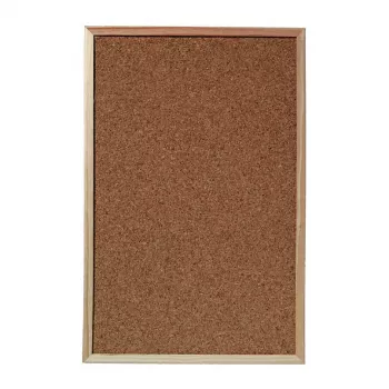 Herlitz 1600030 Cork Pinboard, 60 x 40 cm, Brown