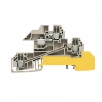 Bornă de trecere Weidmüller, bej, 2,5 mm², 24 A, 50 bucăți